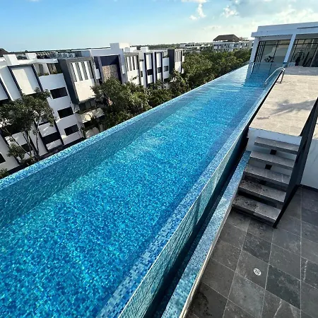 Tulum Aldea Zama Studio With Stable Wifi, Gym And Rooftop Pool